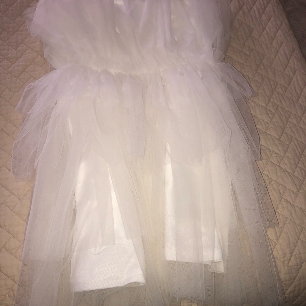 Elegant White Tulle Dress